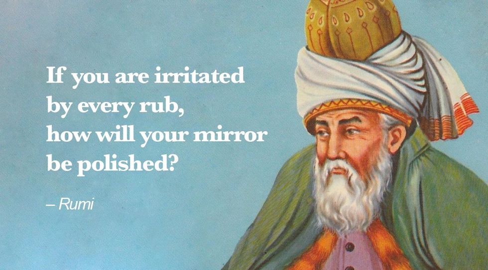 Look past your thoughts (Daily Quote by Rumi)