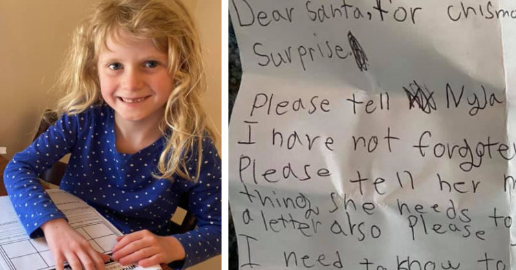 Little Girl Wishes to See Her Best Friend for Christmas — So She Asks Santa