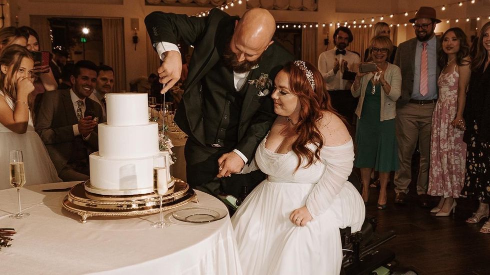 Woman Who Uses a Wheelchair Marries the Man of Her Dreams After