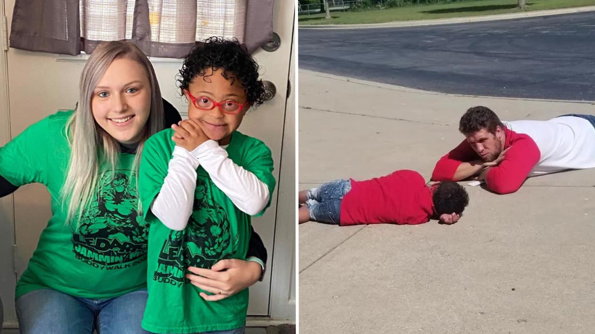 Principal Lays Down on the Ground to Comfort Student Who Has Autism